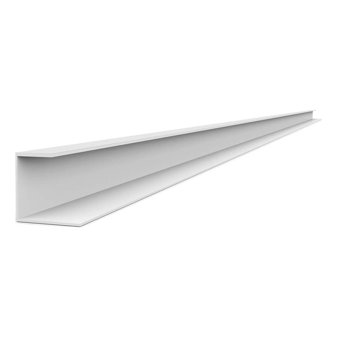 Proslat 96 PVC Slatwall J Trim - White (4-Pack)
