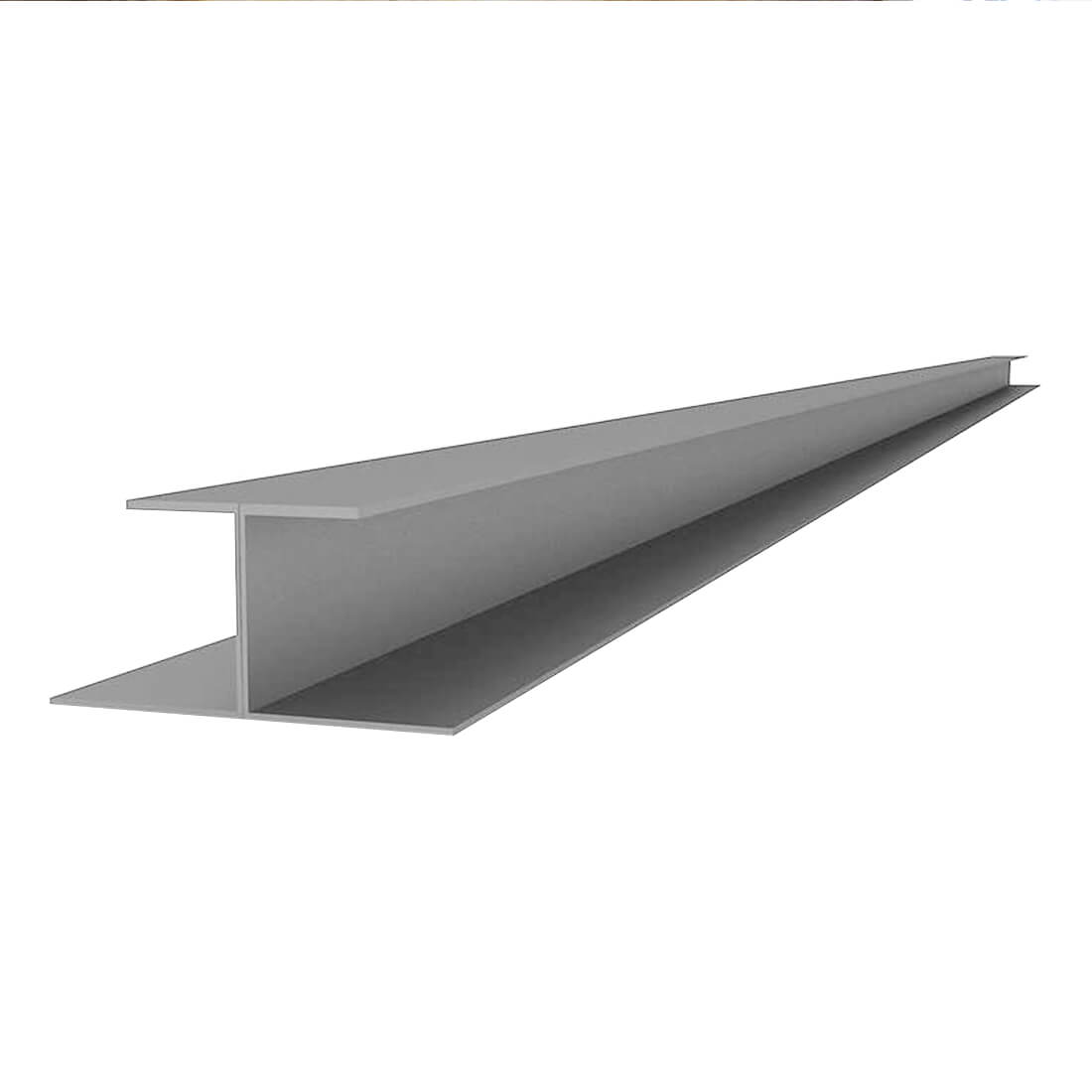 Proslat 96 PVC Slatwall H Trim - Light Gray (2-Pack)