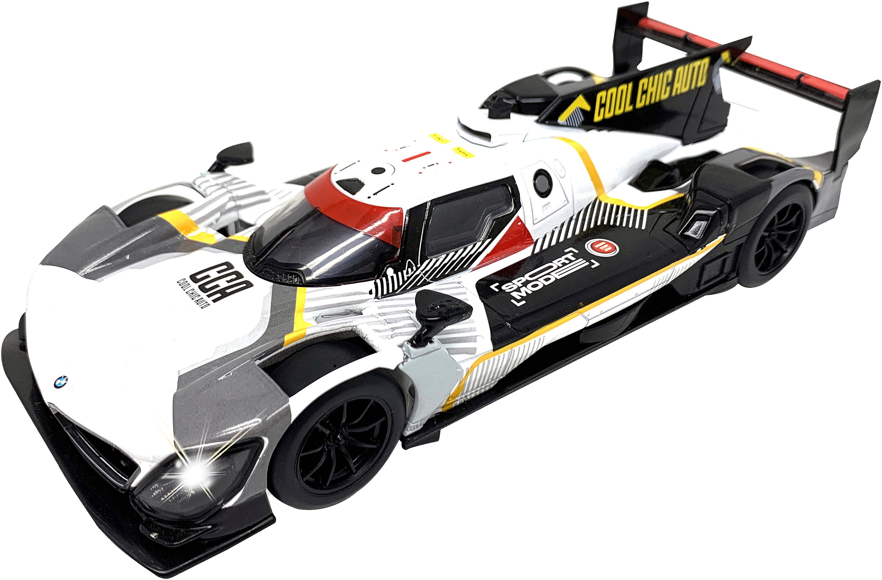 Spielzeug-Auto JAMARA "Diecast, BMW M Hybrid V8 inklusive Batterien", grau, Spielzeugfahrzeuge, KinderB:8,2cm H:5cm T:21cm, Kunststoff, Metall, LED Licht; Maßstab 1:24, B:8,2cm H:5cm T:21cm