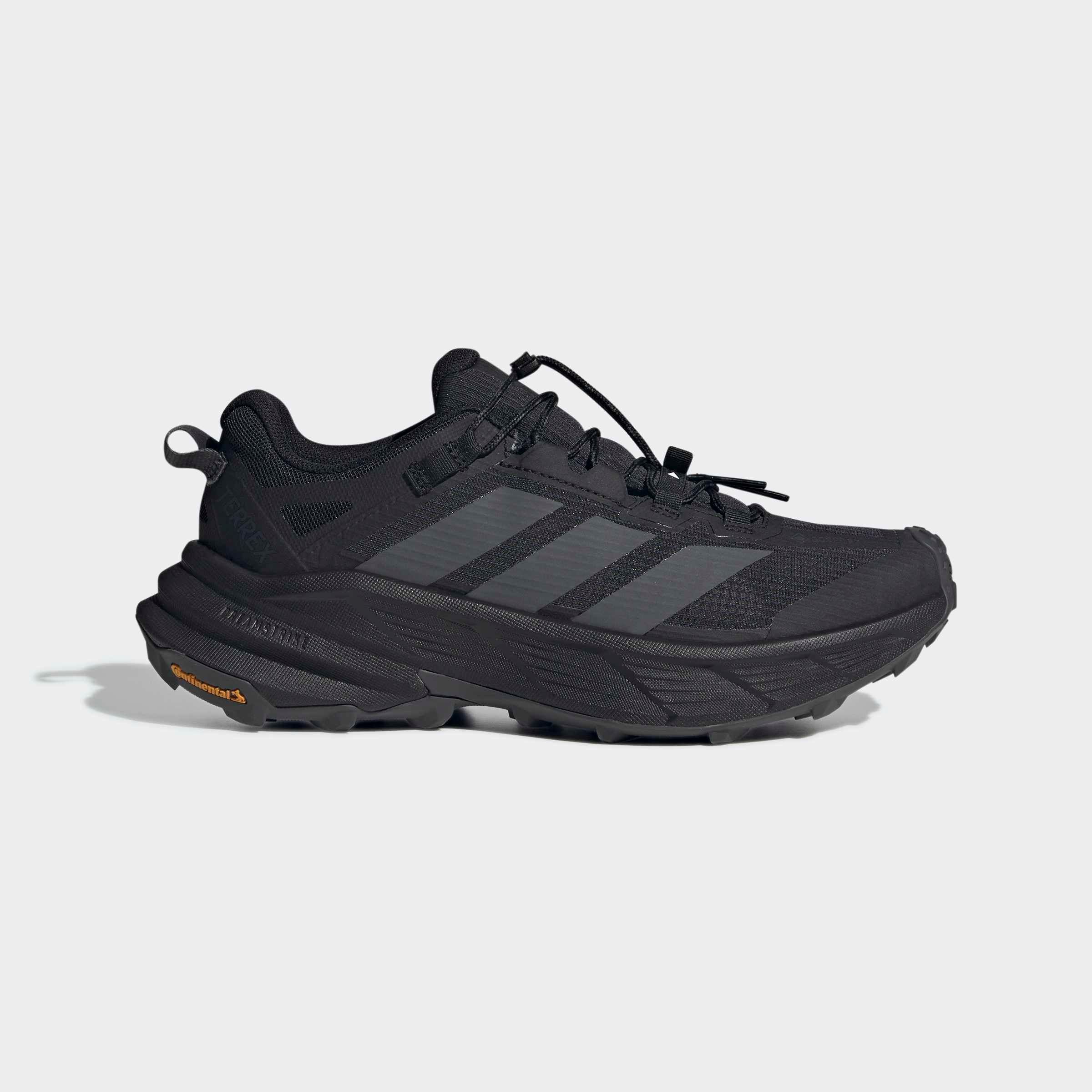 Wanderschuh ADIDAS TERREX "TERREX FREEHIKER SL GORE-TEX", Damen, Gr. 42,5, core schwarz, grau six, grau six, Textil, Schuhe Wanderschuh