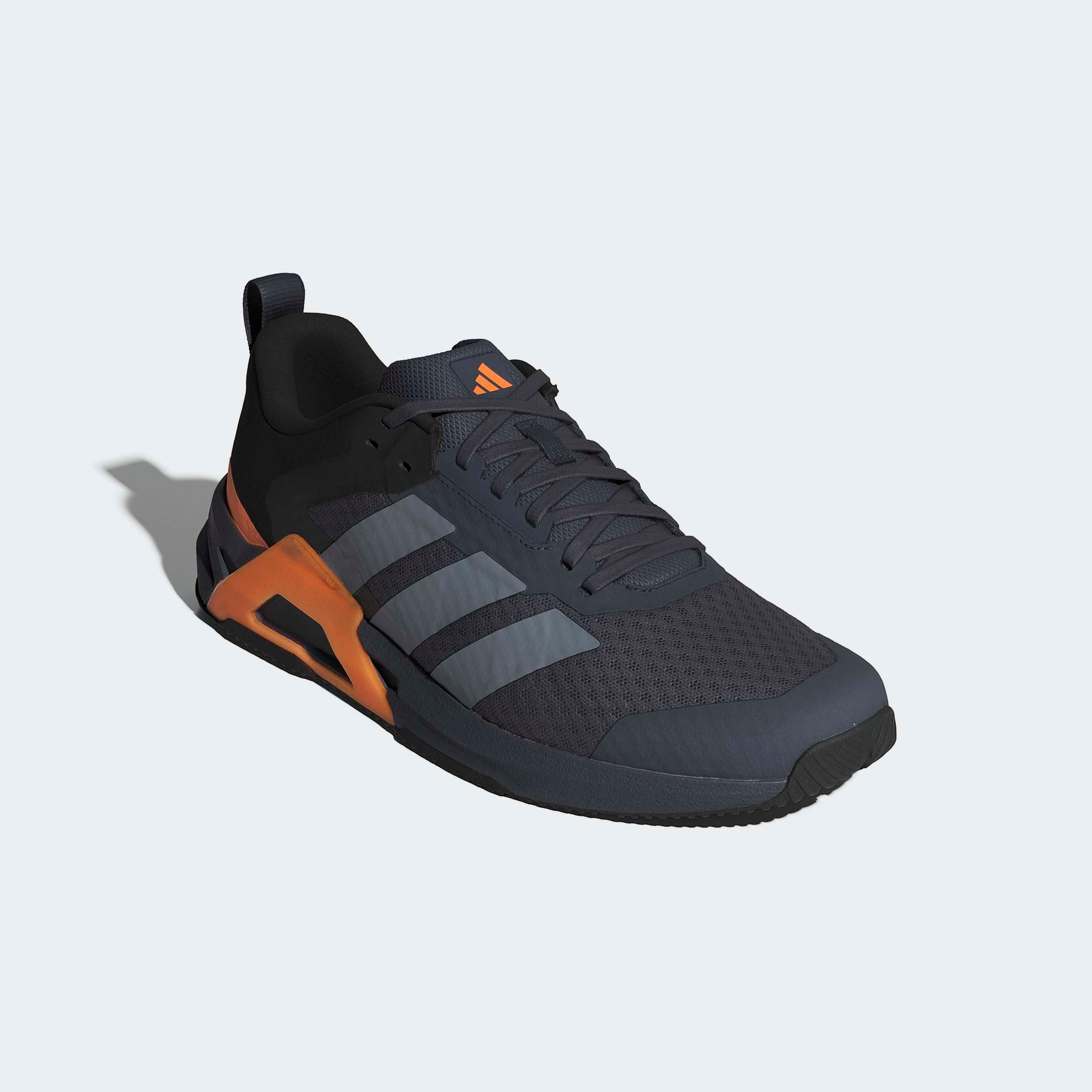 Trainingsschuh ADIDAS PERFORMANCE "DROPSET CONTROL", Damen, Gr. 42,5, aurora onix, grau, lucid orange, Textil, Schuhe