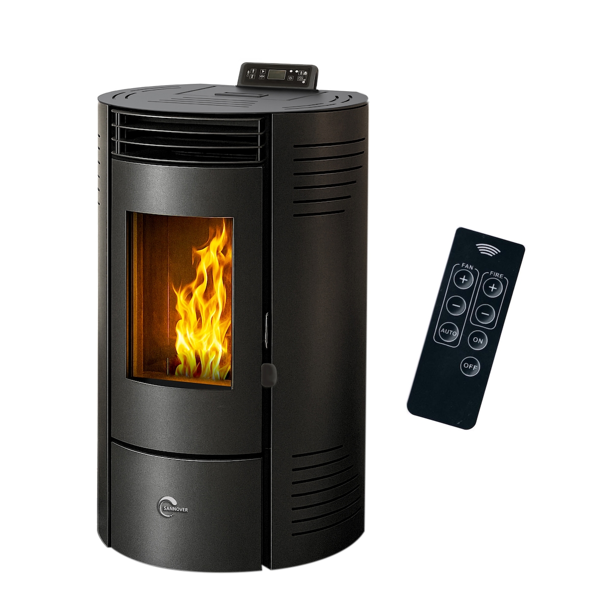 Pelletofen Azora 11,6 kW Schwarz Sannover Image