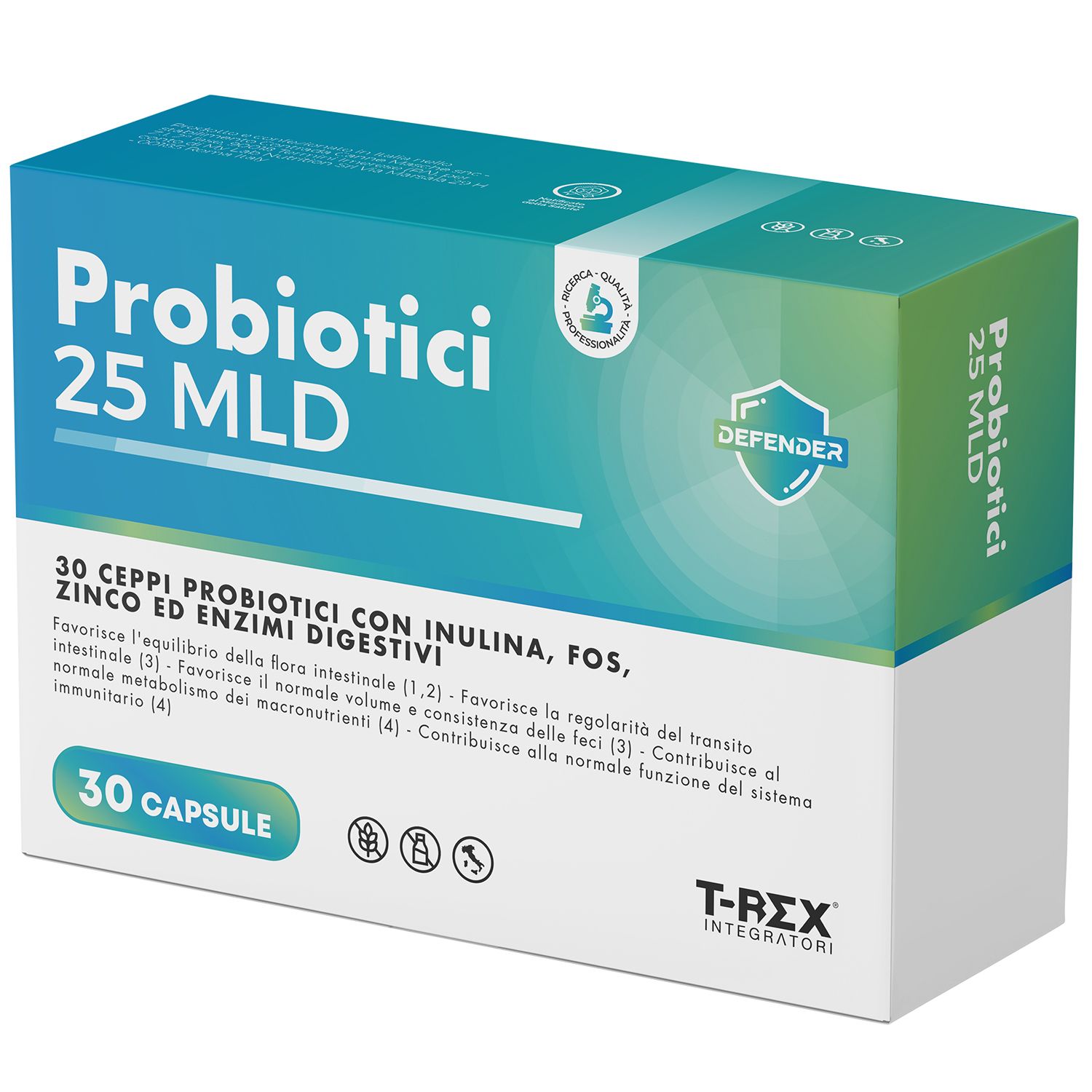 T-Rex Integratori Probiotici 25 MLD 30 capsule pz Capsule