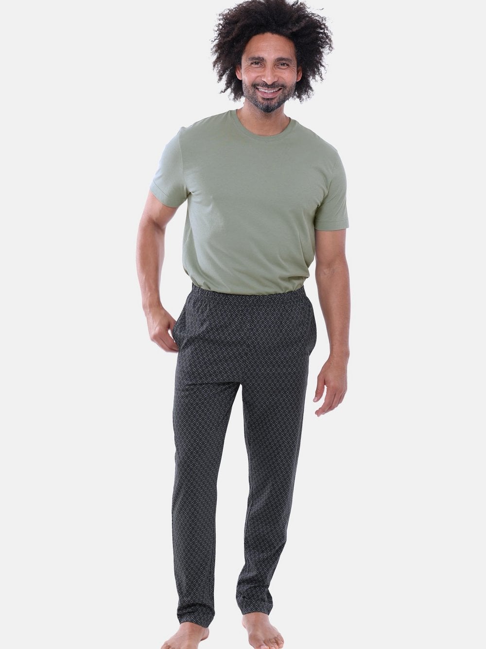 Mey Schlafanzug Herren grün, XL Image