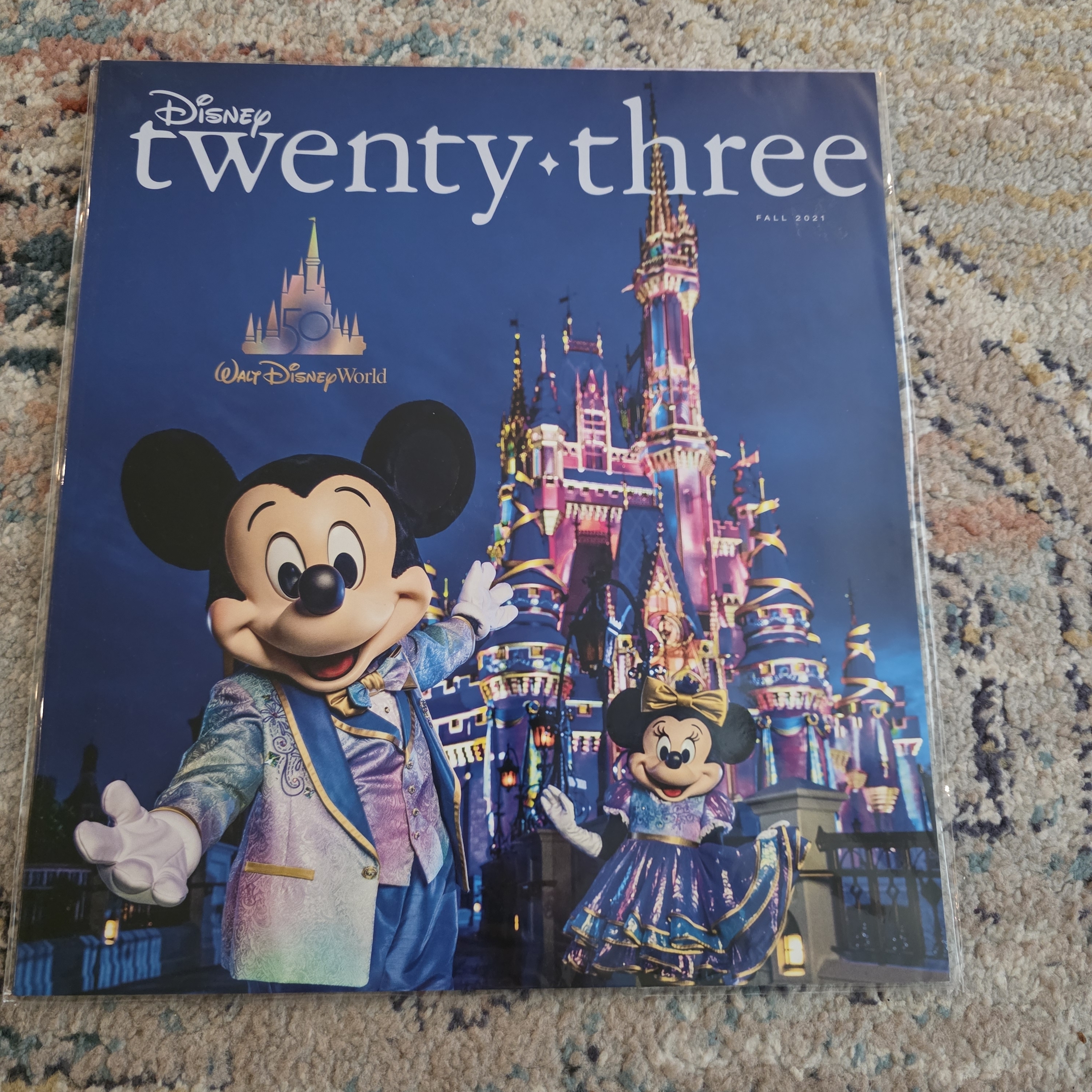 Disney Other | Disney Twenty-Three Magazine With Mickey Mouse And Colorful Castle | Color: Blue/Pink | Size: Os