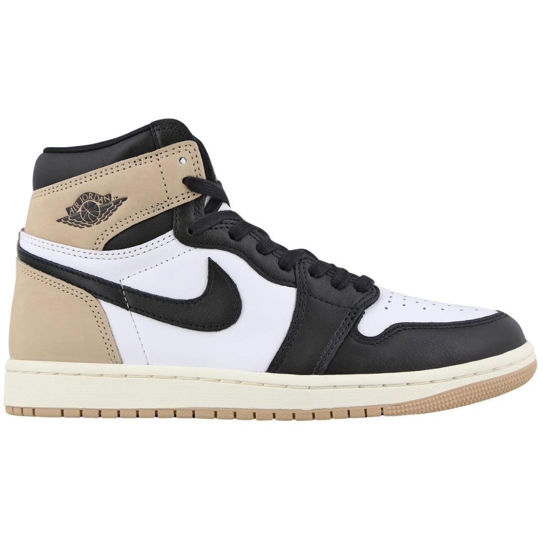 Nike - "Air Jordan 1 Retro" Sneaker für Damen, Leder, Hoch geschnitten (Braun)