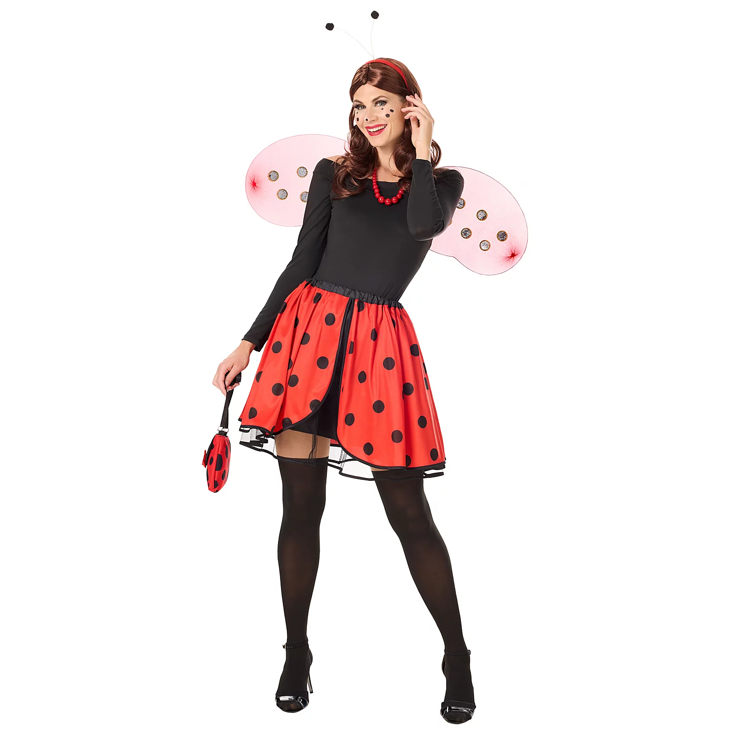 Rock Marienkäfer, rot-schwarz