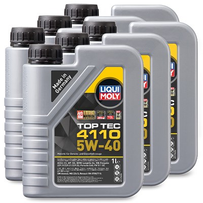 Liqui Moly 6x 1 L Top Tec 4110 5W-40 [Hersteller-Nr. 21478] Image