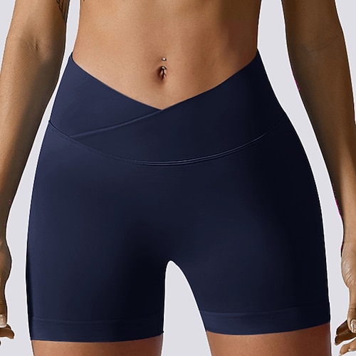 Damen dehnbare Boxershorts Badeanzug Dehnbare Boxershorts Bauchkontrolle Hohe Taille Slim Urlaub Strandbekleidung Einfarbig Ärmellos Badeanzüge Image
