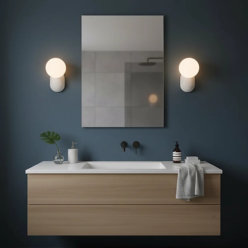 Innenbereich Modern Nordischer Stil Innenwandleuchten Wohnzimmer Kinderzimmer Harz Wandleuchte 110-120V 220-240V Image