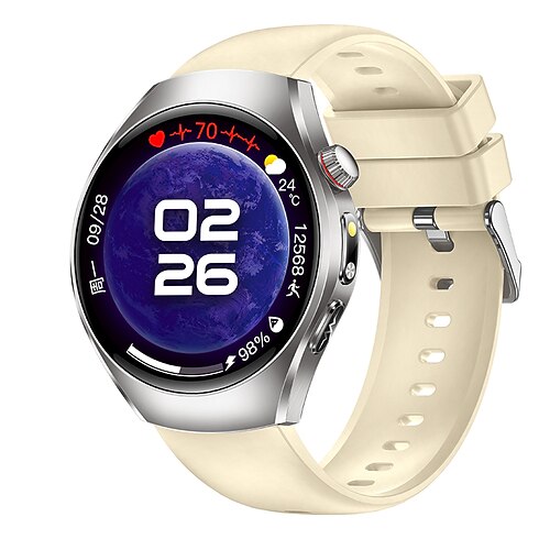 Neue Smartwatch mit 1,47-Zoll-Display, Fitness- und Lauffunktionen, Bluetooth, EKG, PPG, Temperaturüberwachung, Schrittzähler, kompatibel mit Android und iOS, für Damen und Herren, Freisprechfunktion, Image