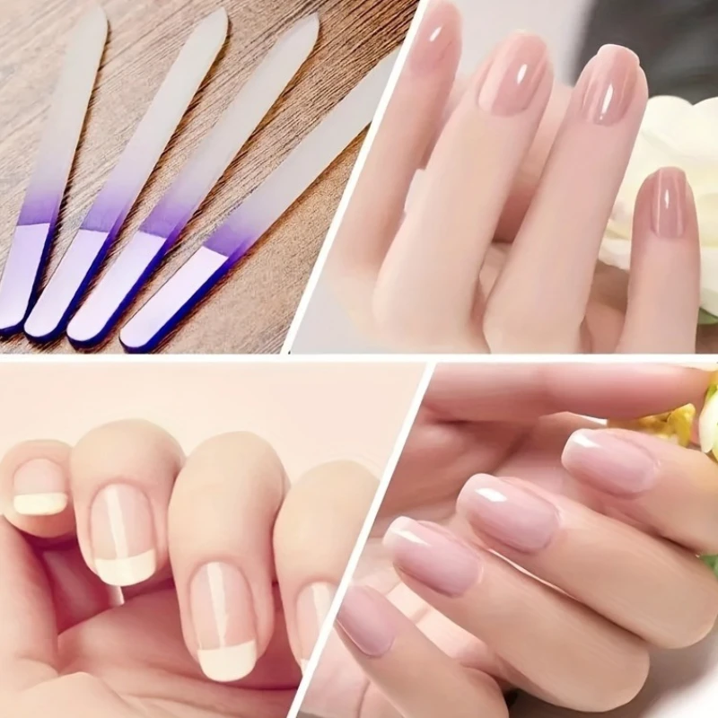 1/2/4/6PCSNeue Maniküre Reparatur und Polieren Maniküre Filecrystalglassnail Feile Werkzeug Sand Streifen Reibung Streifen Maniküre Pediküre Werkzeug Image