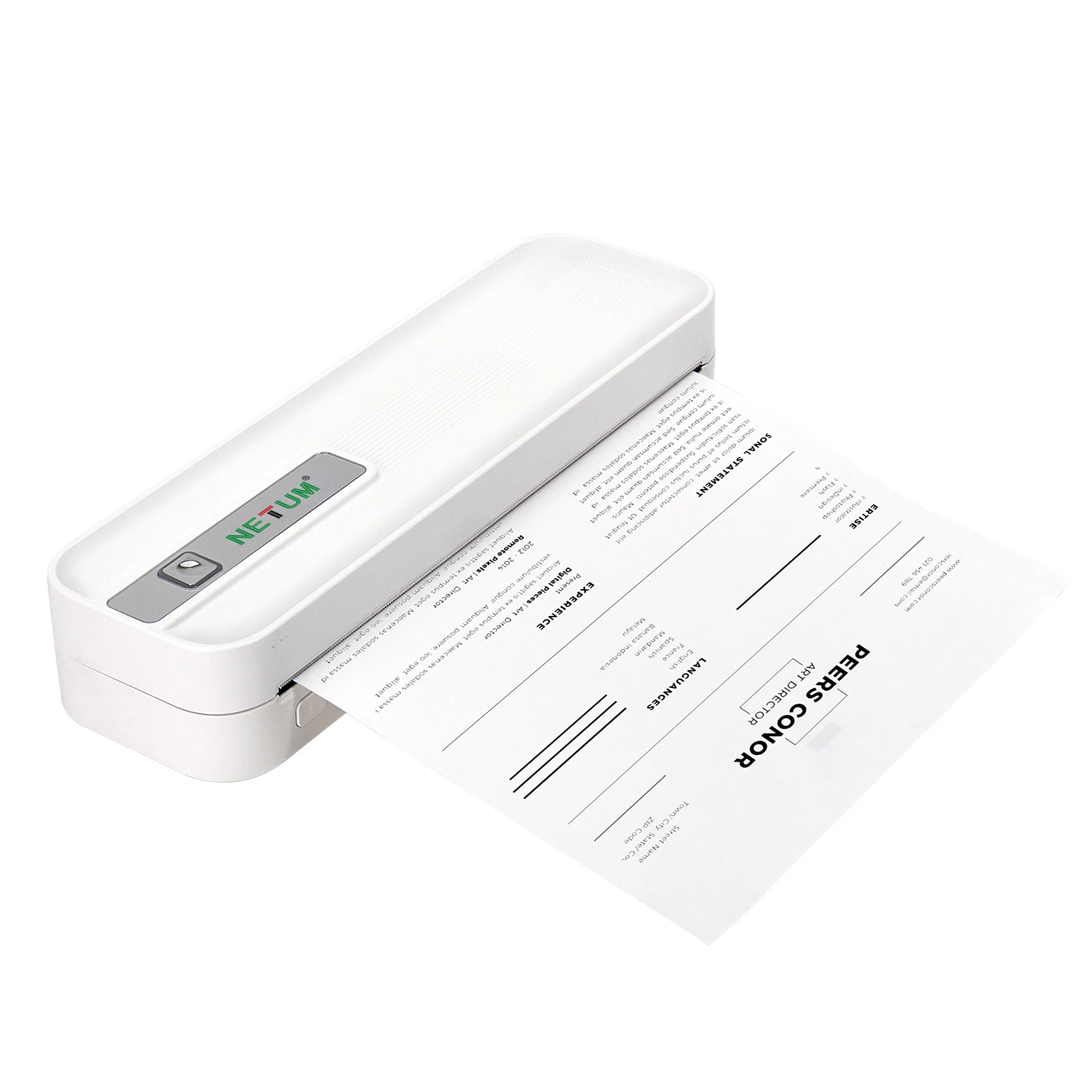 Business Travel Best Partner Print Anywhere Tintenloser 203DPI tragbarer wiederaufladbarer Thermo-A4-Drucker – XL-P801 Image