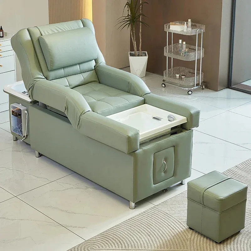 Massage des pieds santé, salon de beauté, shampooing spécial, lit électrique, canapé de massage des pieds, salon de beauté, lit de thérapie capillaire haut de gamme