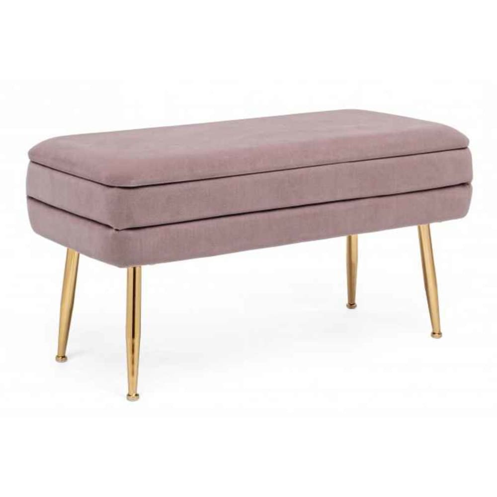 Banc de rangement mauve 80X38X42 cm