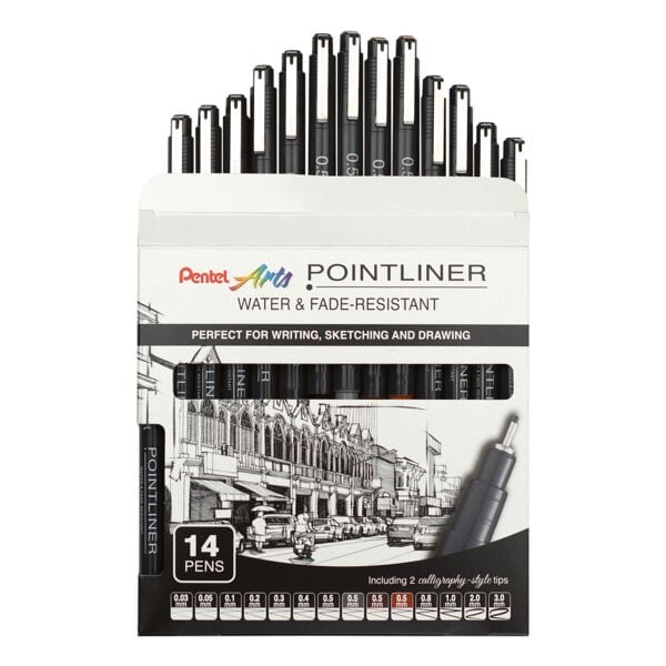 Pentel Fineliner-Set »Pointliner« 14 Stifte Image