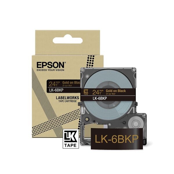 Epson Beschriftungsband »LK-6BKP« 24 mm x 9,0 m, 2.4 cm Image
