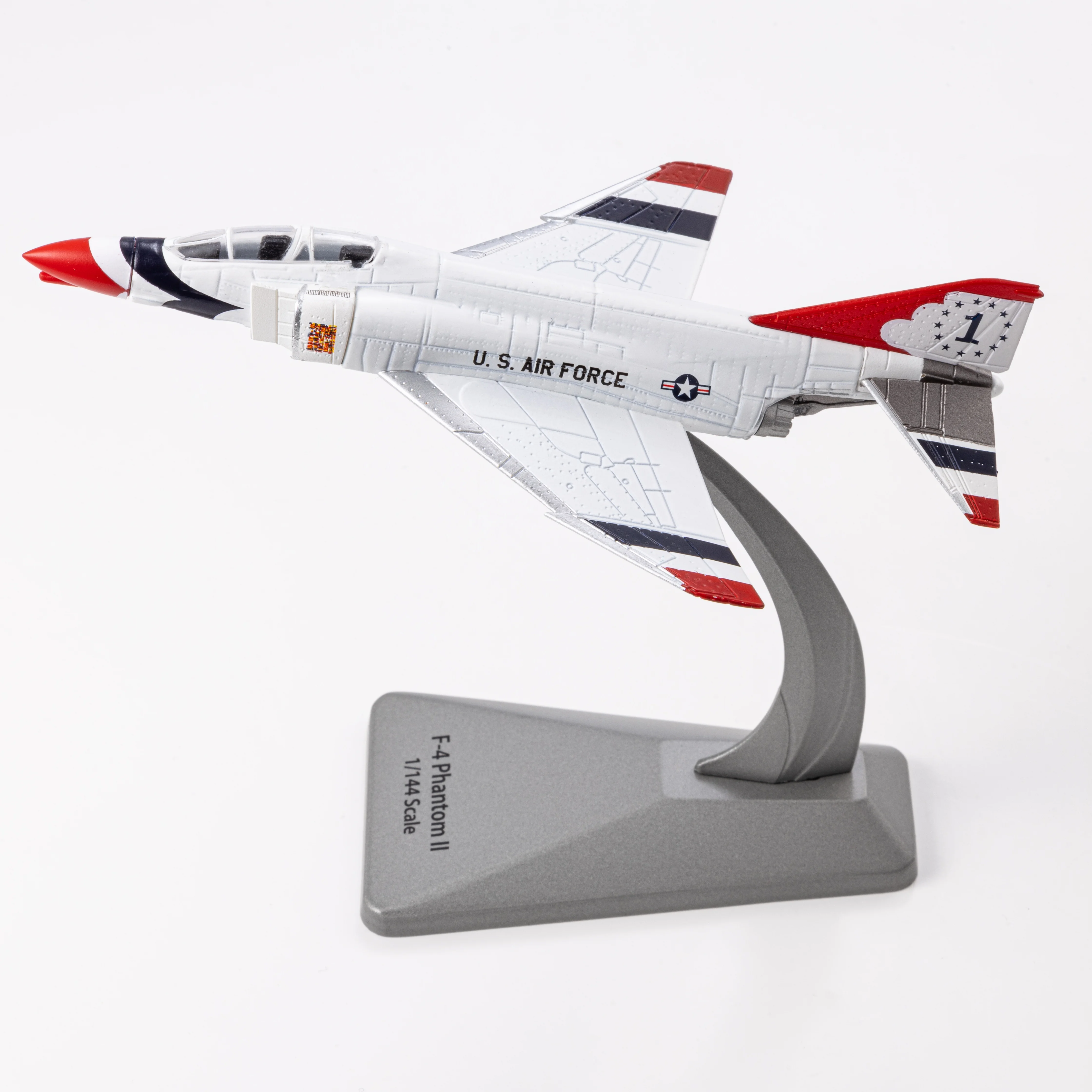 F-4 Phantom II Fighter Modellflugzeug im Maßstab 1:144 (einschließlich Basis)Hausplatzierung, Sammlung und Dekoration Kreatives Geschenk Image