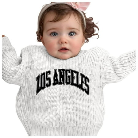 QUOTAY Hand-Embroidered Pure Knit Pullover for Girls Delicate Floral Embroidery Design Soft and Comfortable Sweater for Baby and Toddler 1-7 Years 04_White 3-4 Years