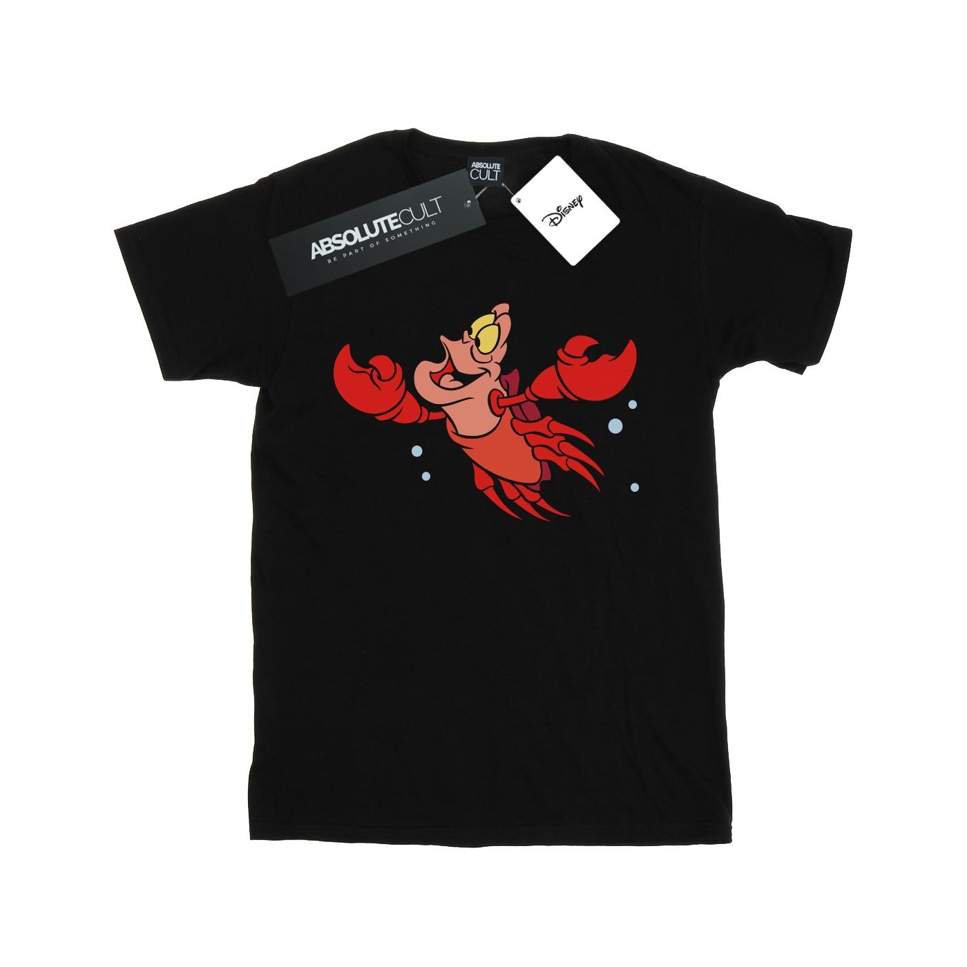 Disney - "The Little Mermaid Sebastian Bubbles" T-Shirt für Mädchen (Schwarz) Image