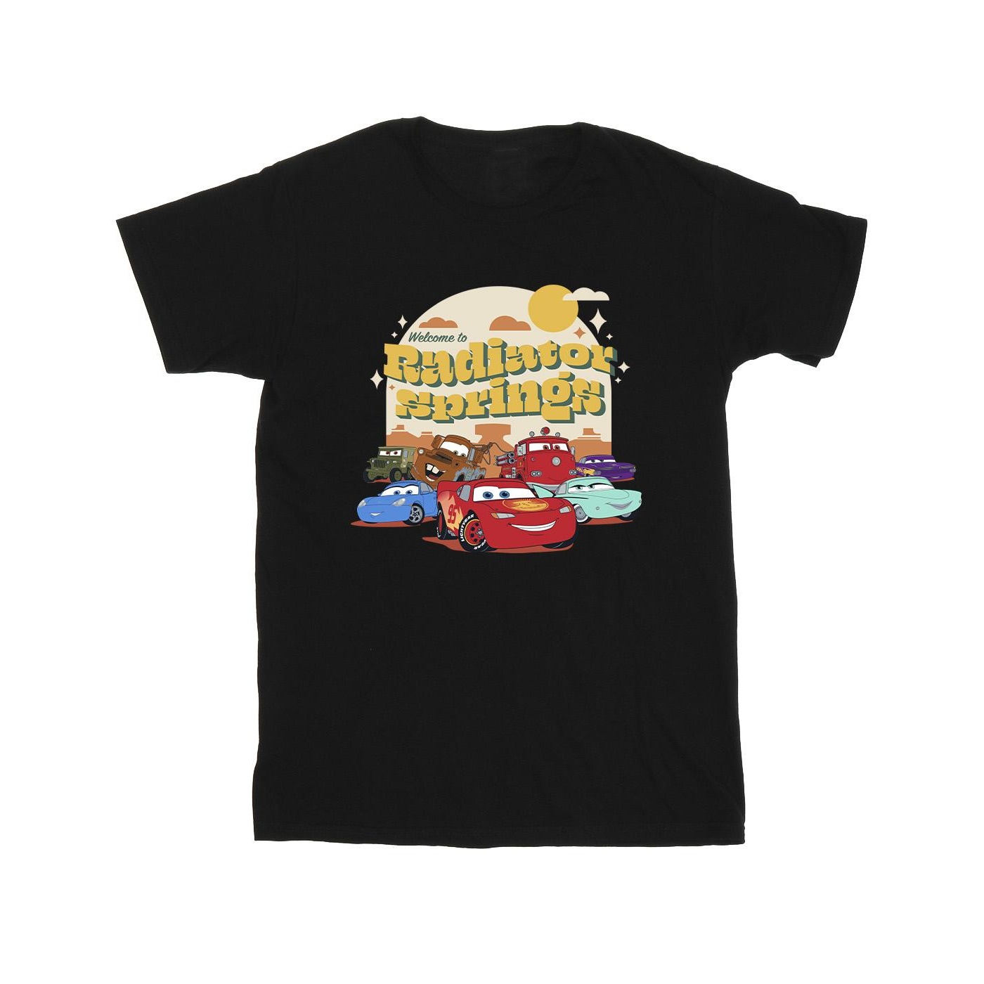 Disney Cars Radiator Springs T-Shirt für Herren (schwarz) Image