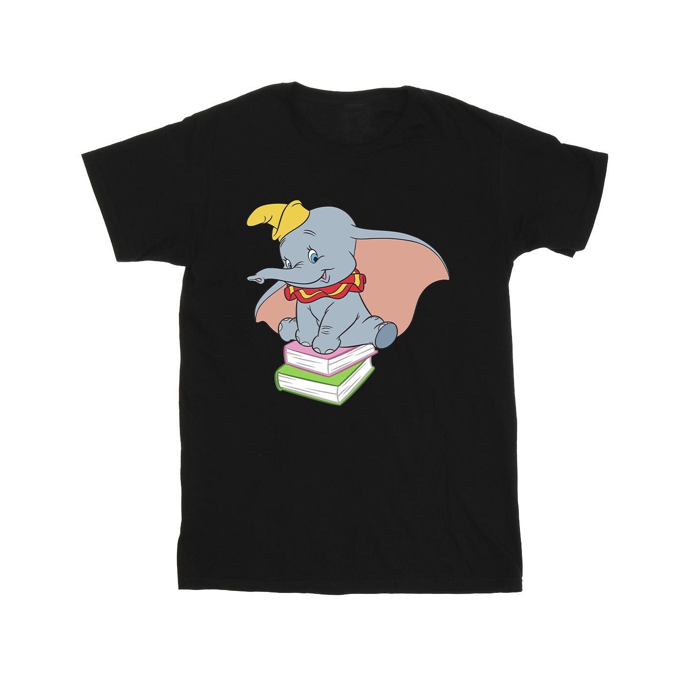 Disney - "Dumbo Sitting On Books" T-Shirt für Jungen (Schwarz) Image