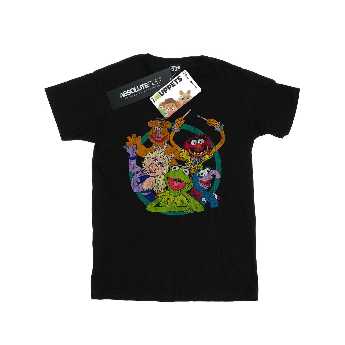 Disney - "The Muppets Group Circle" T-Shirt für Jungen (Schwarz) Image