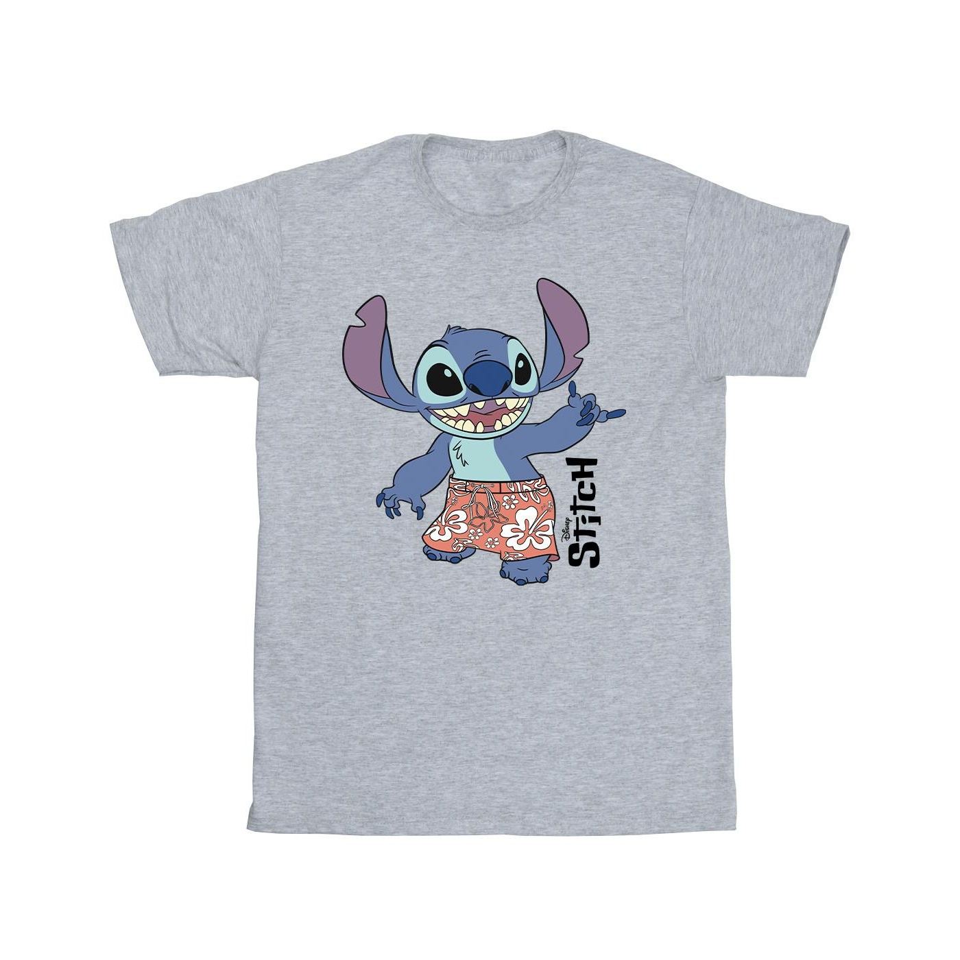 Disney - "Lilo & Stitch Bermuda Shorts" T-Shirt für Herren (Grau) Image