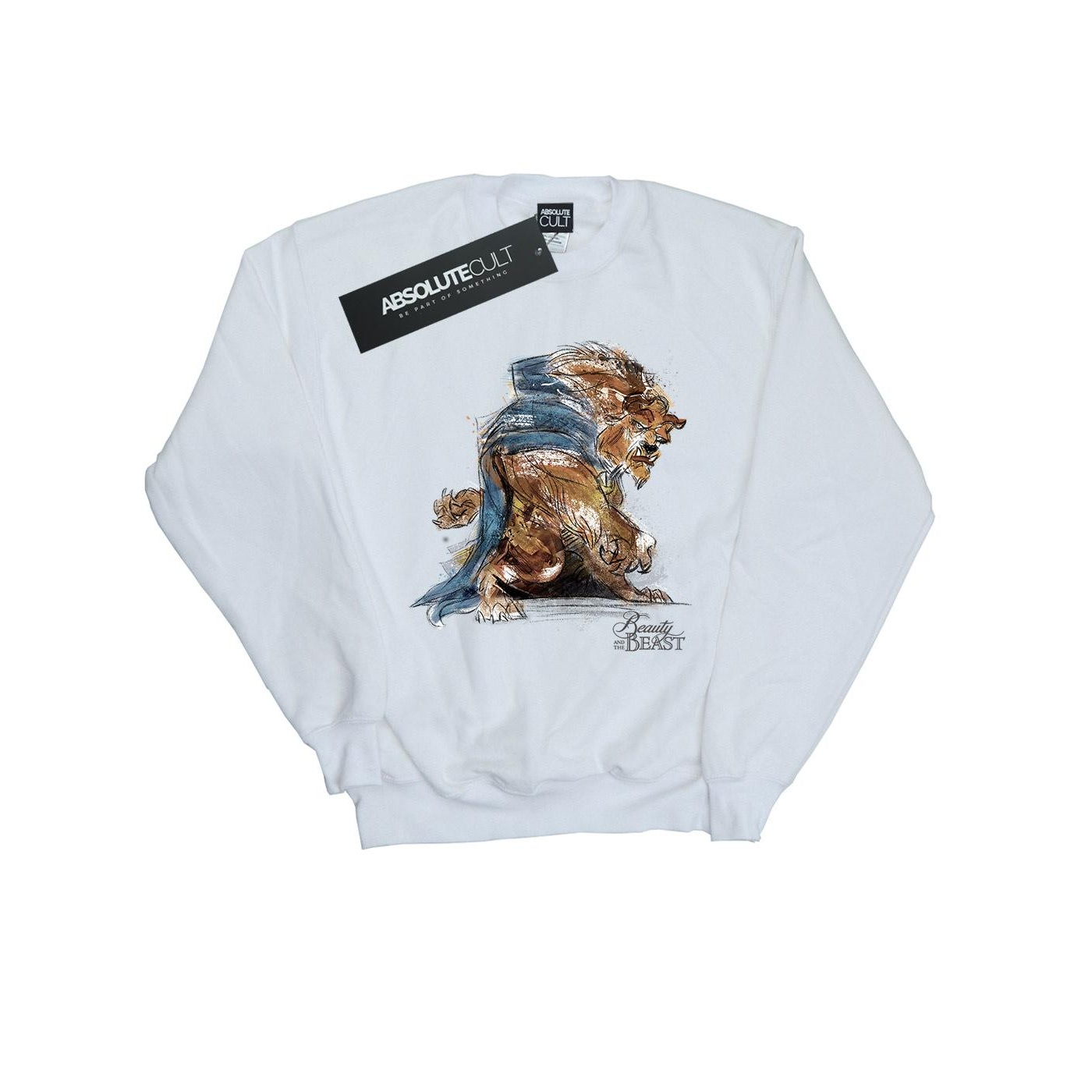 Disney - "Beauty And The Beast Beast Sketch" Sweatshirt für Herren (Weiß) Image