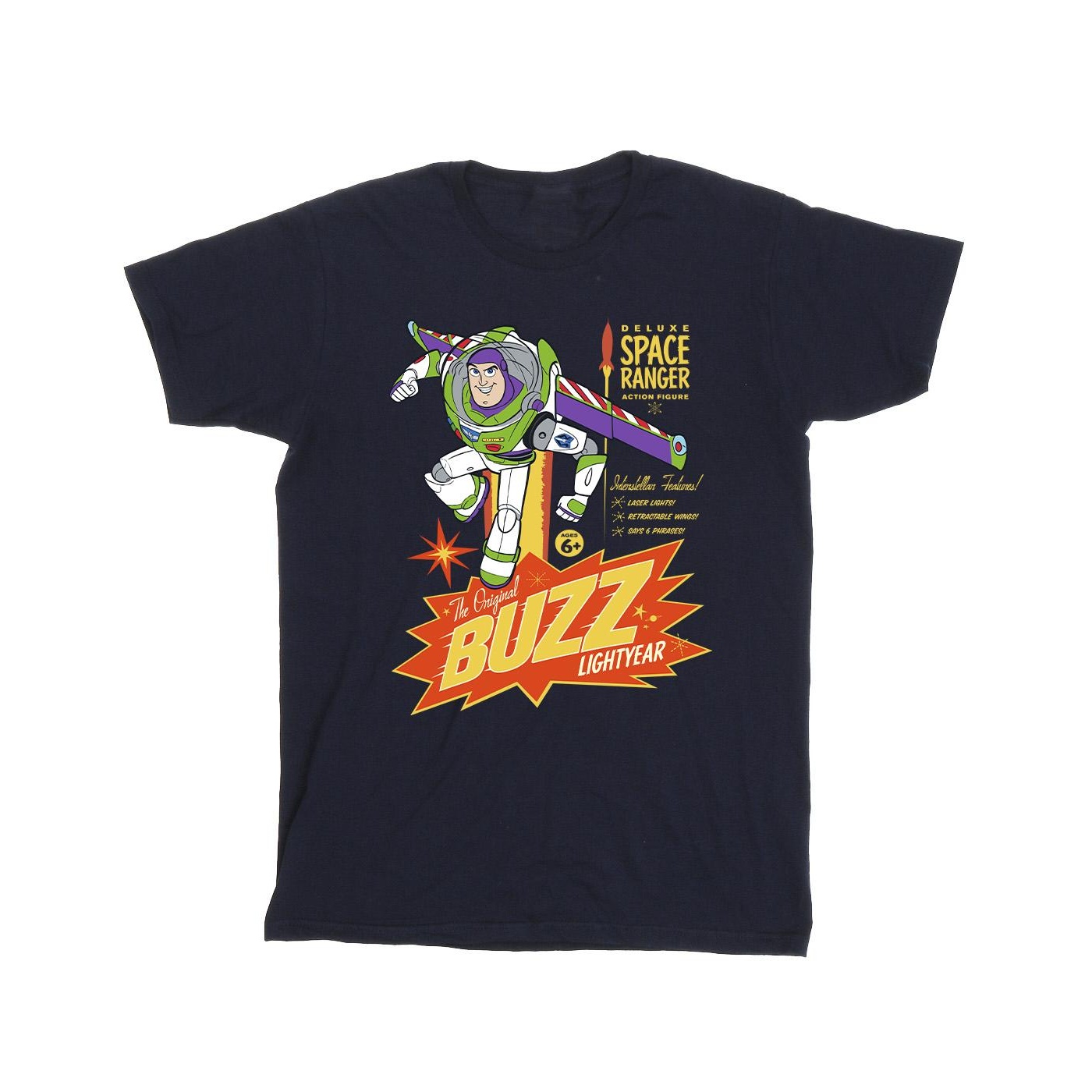 Disney - "Toy Story Buzz Lightyear Space" T-Shirt für Mädchen (Marineblau) Image