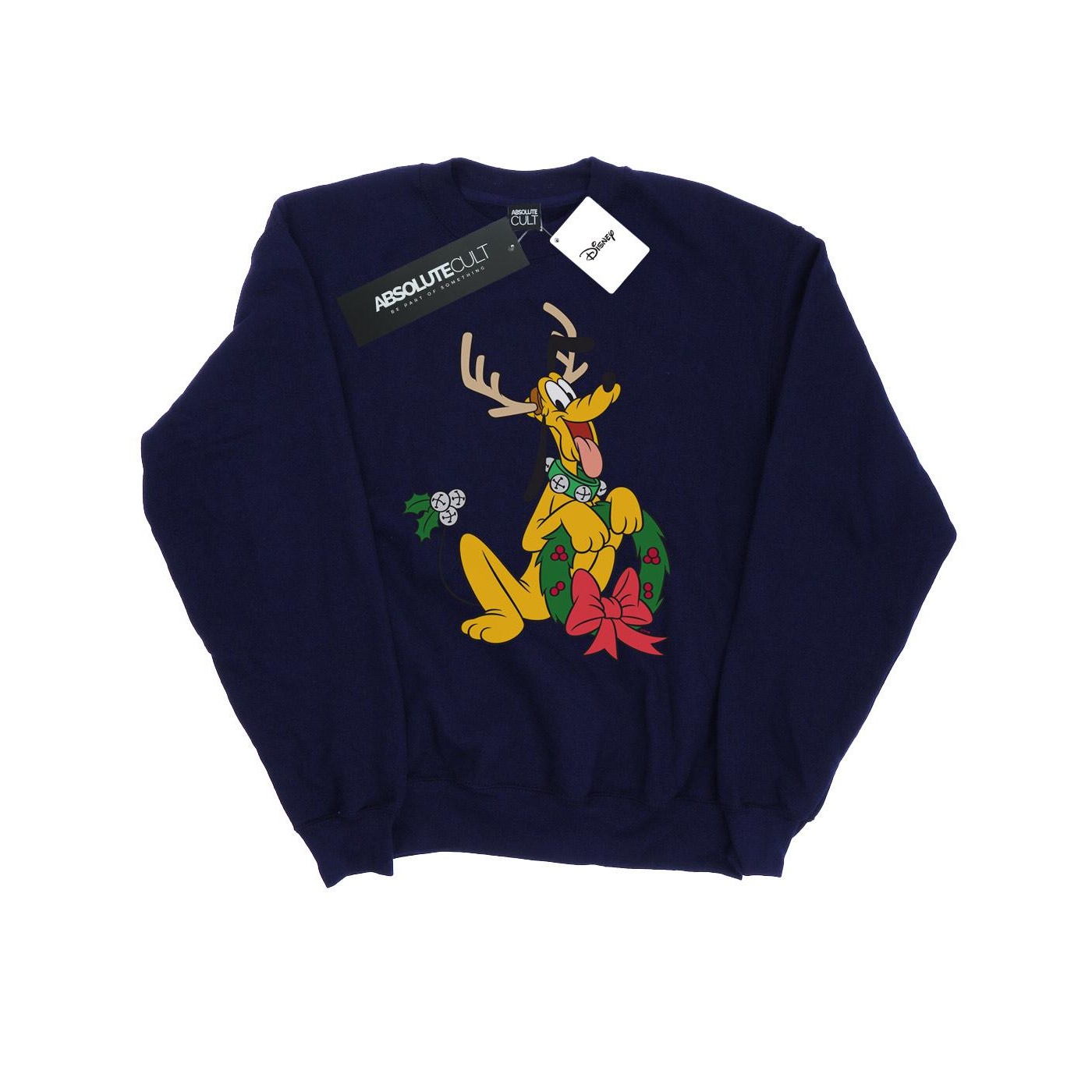 Disney - "Pluto Christmas Reindeer" Sweatshirt für Herren (Marineblau) Image