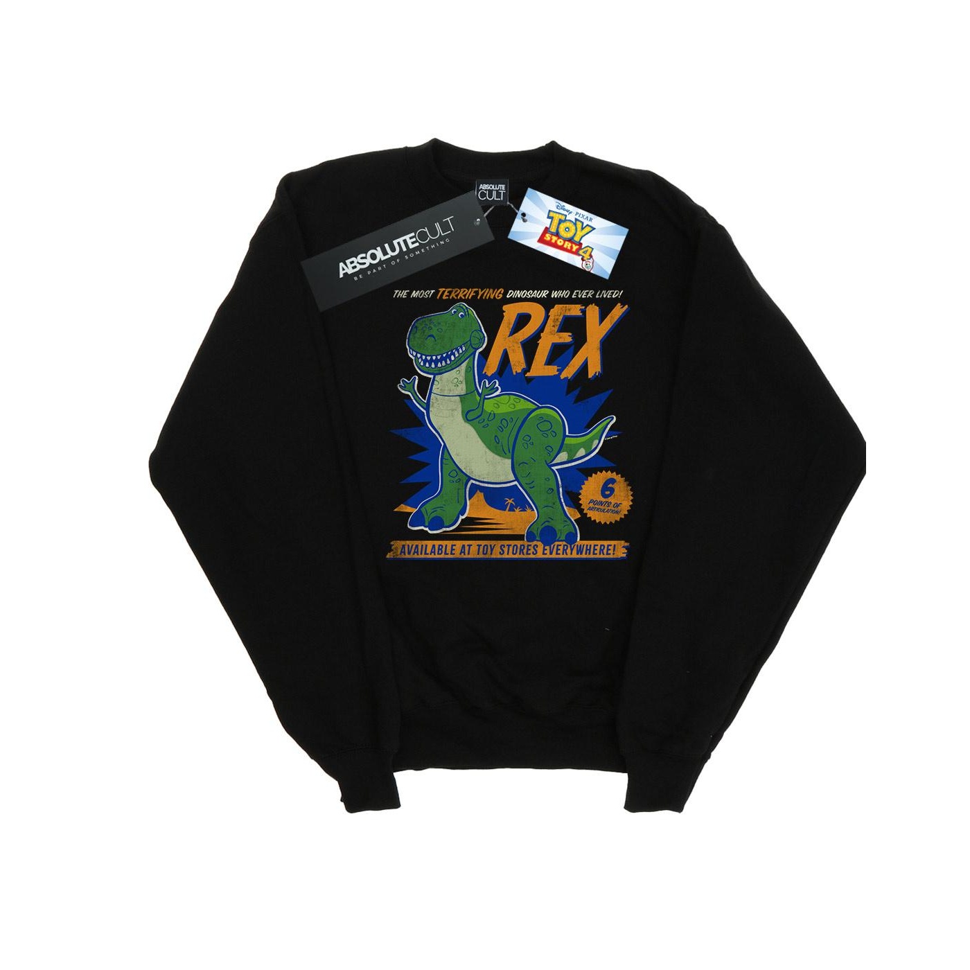 Disney - "Toy Story 4 Rex Terrifying Dinosaur" Sweatshirt für Herren (Schwarz) Image