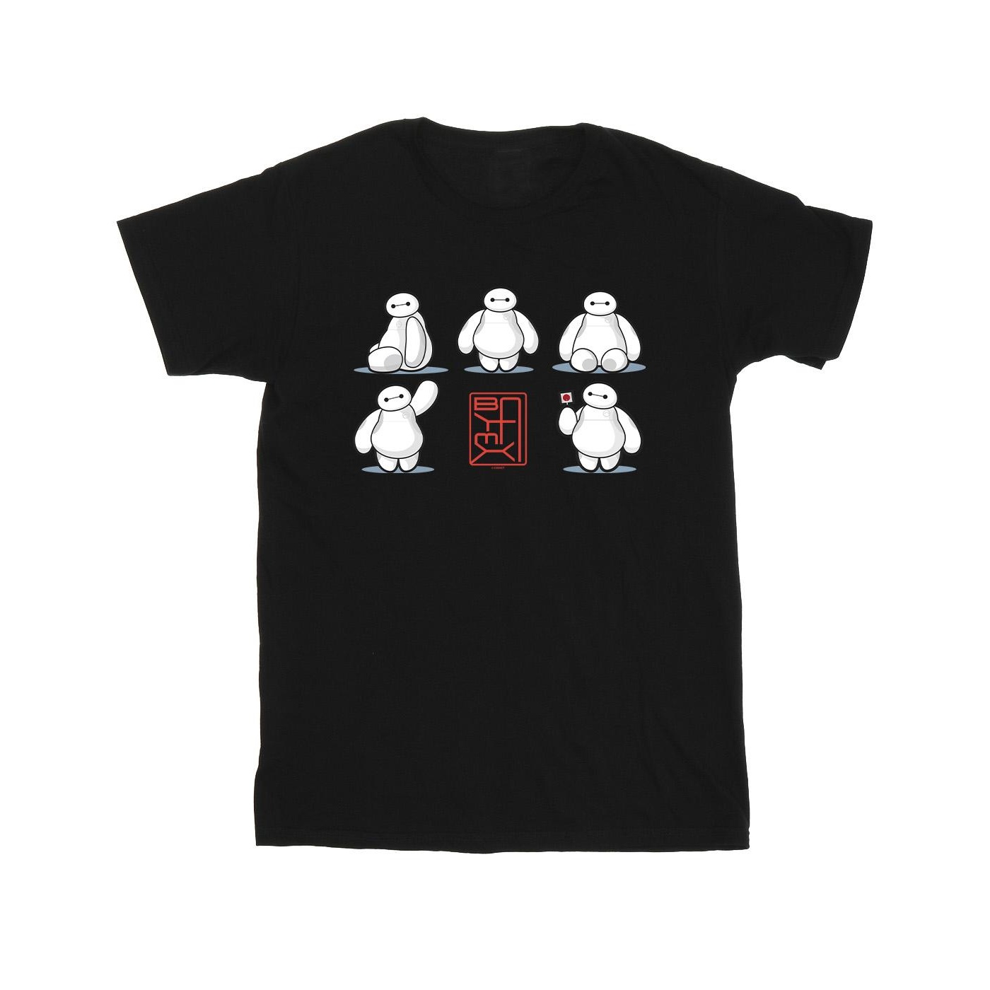 Disney - "Big Hero 6 Baymax Many Poses" T-Shirt für Jungen (Schwarz) Image