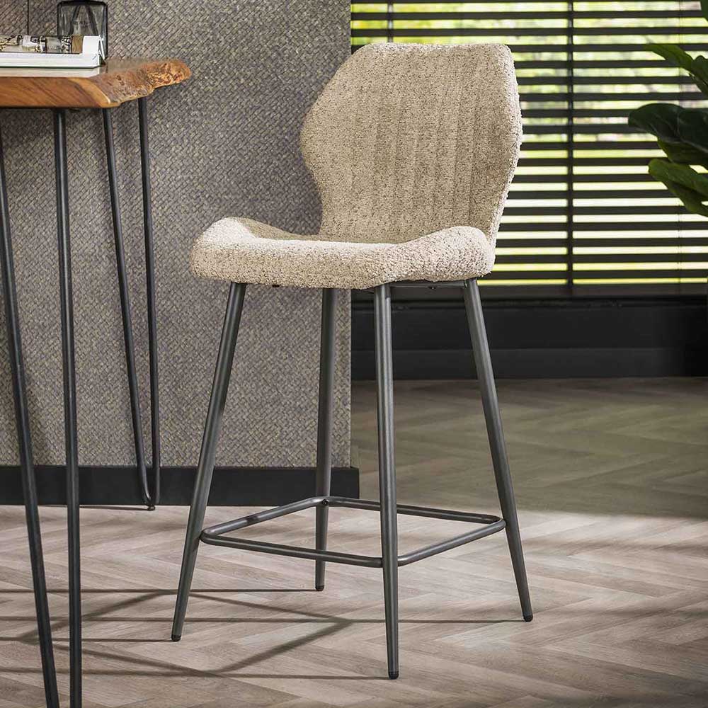 Barhocker Küche in modernem Design aufwendigen Steppungen (2er Set)