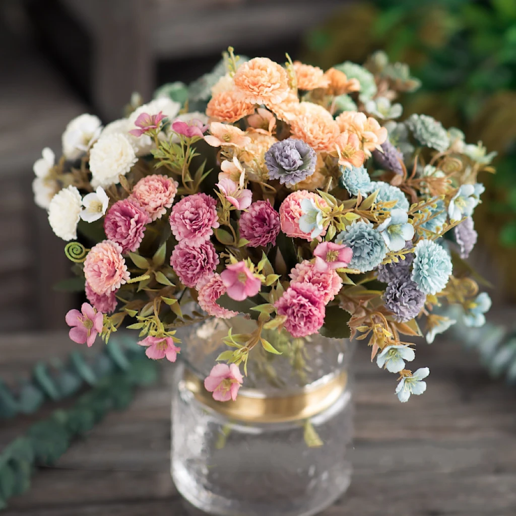 1 Stück simulierte Blumenanjer, Inneneinrichtung im Frühling, Sommer, Herbst, Gartengarten im Freien, verschiedene Feiertagsdekorationen Image