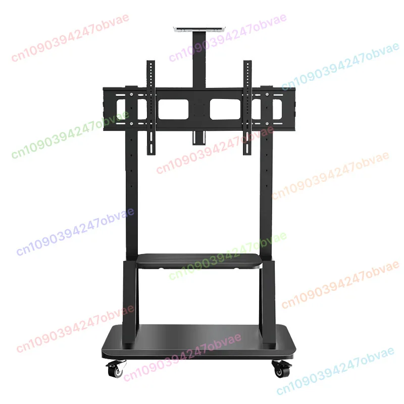 Höhenverstellbarer mobiler TV-Ständerwagen mit Rädern für 32–70 Zoll LCD-LED-Fernseher, Monitor-Bodenständer für Wohnzimmerkonferenzen Image