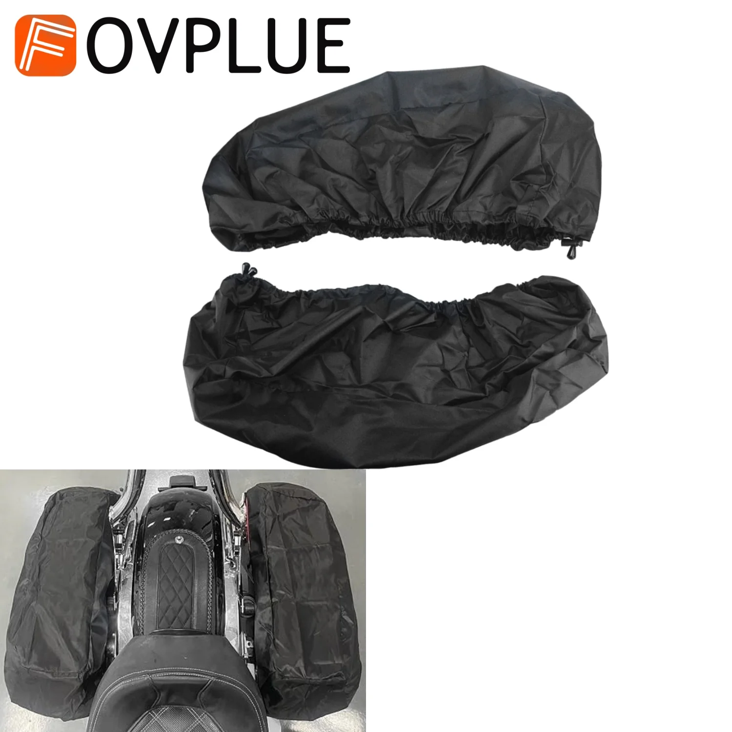 Motorrad Satteltasche Wasserdichte Deckel Abdeckungen Audio Lautsprecher Für Harley Touring Road King Electra Glide FLHX Street Glide 1994-2025 Image