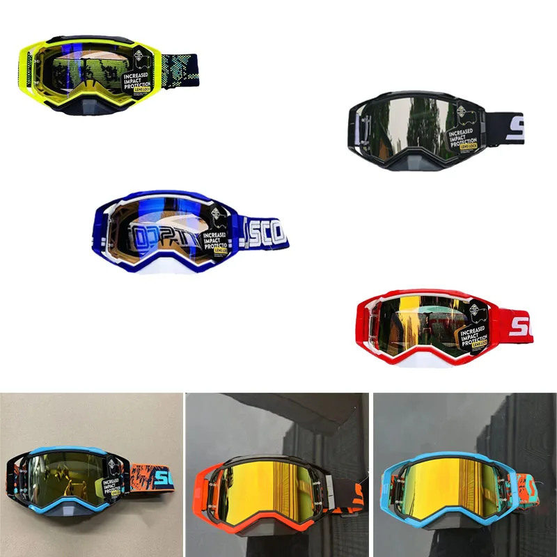 2026 Occhiali da moto Occhiali da motocross Casco fuoristrada MX Moto Dirt Bike ATV Sci Outdoor Glass Scooter Googles Sport