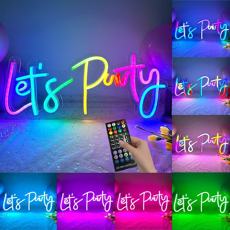 Colorful neon lights, e-sports room, game hall, RGB decorative wall lights, pendant lights, USB powered remote control