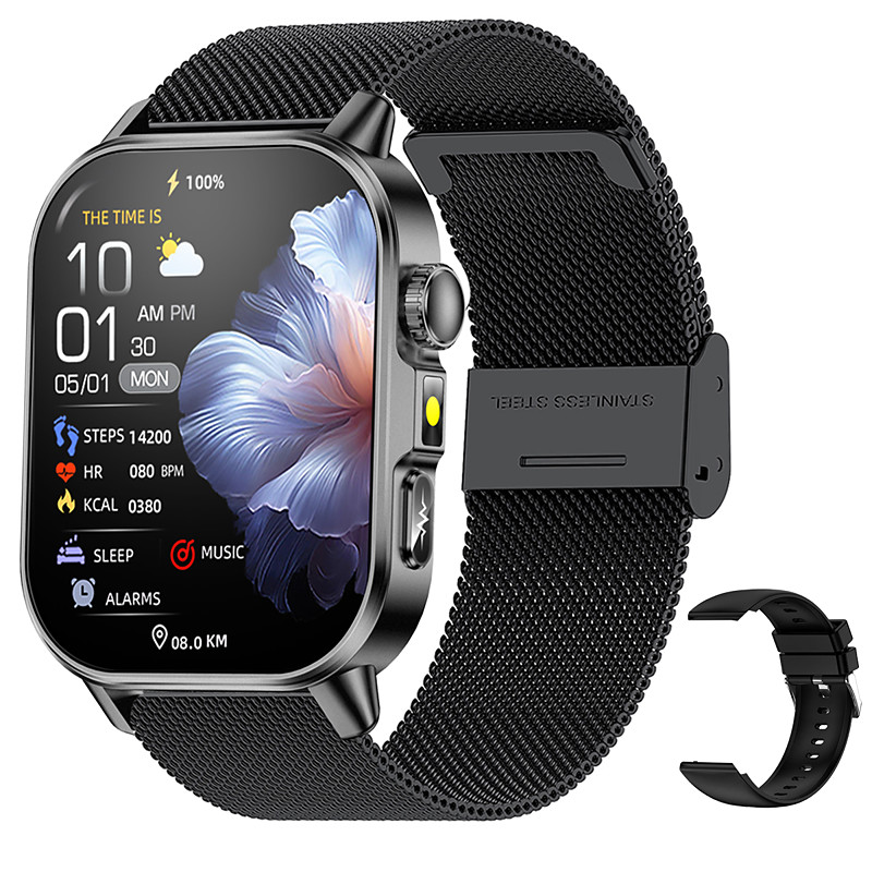 New Accurate ECG Smart Watch Heart Health Analysis Strong Flashlight light BT call 450 mah Battery Capcaity Smart Watches For Men Women Valentine's Day Gift