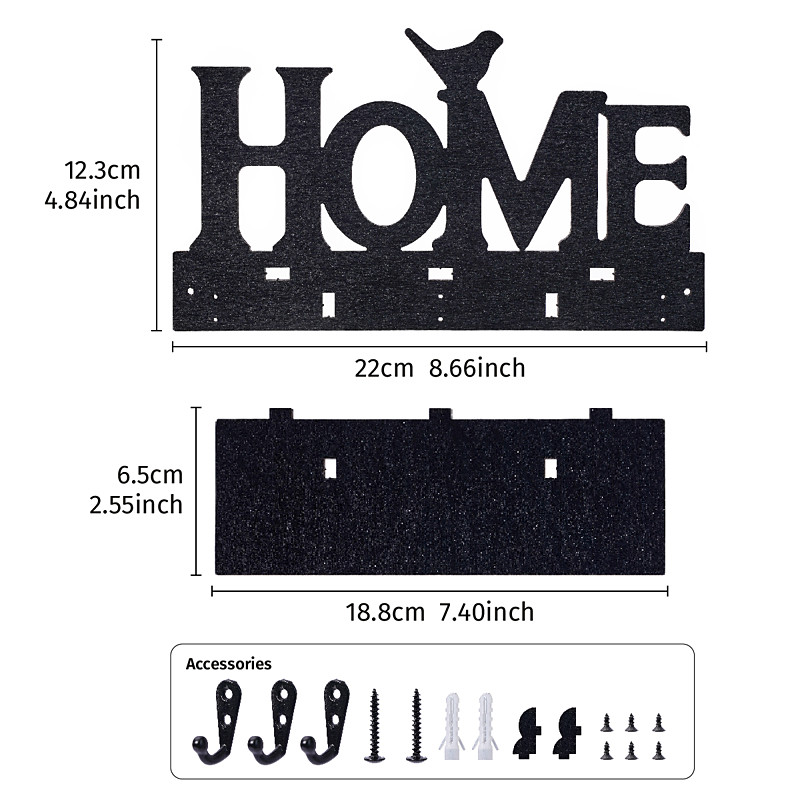 1PC HOME Letter Bird-shaped Nail Wall Display Rack DIY Assembly Floating Shelf/Shelves Suitable for Living Room Bedroom Scented Candle and Party Decoration Wall Rack Living Room Display Rack