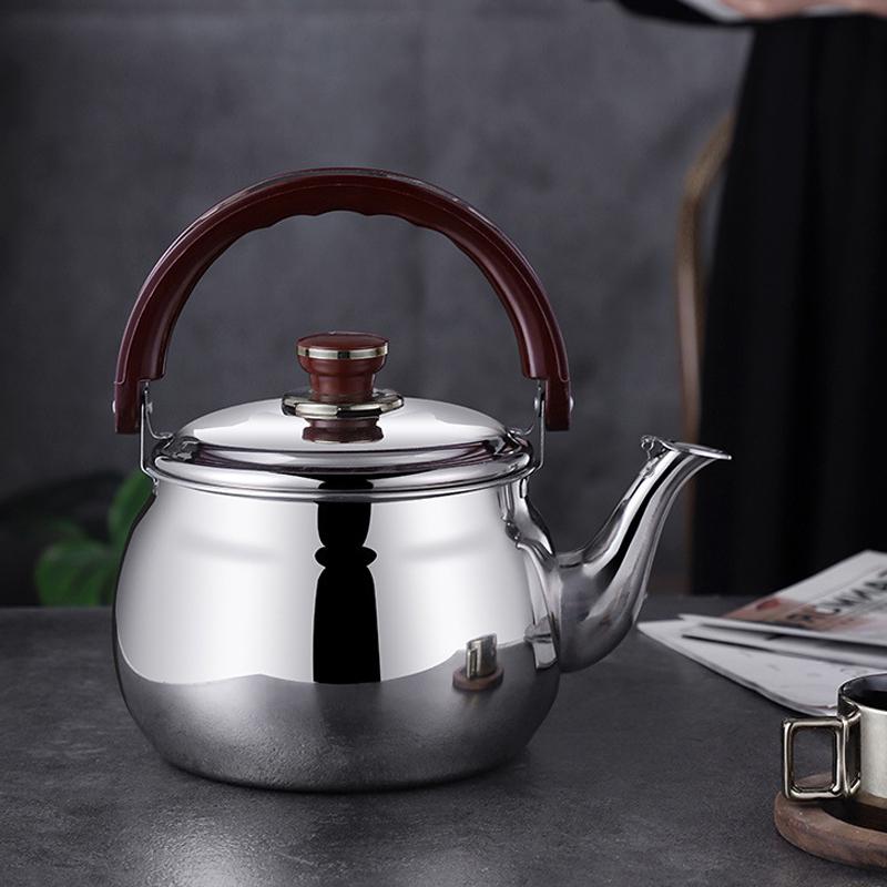 Bollitore per tè con fischio in acciaio inox / Bollitore per acqua fredda in acciaio inox / Bollitore con fischio a bocca larga / Bollitore per piano