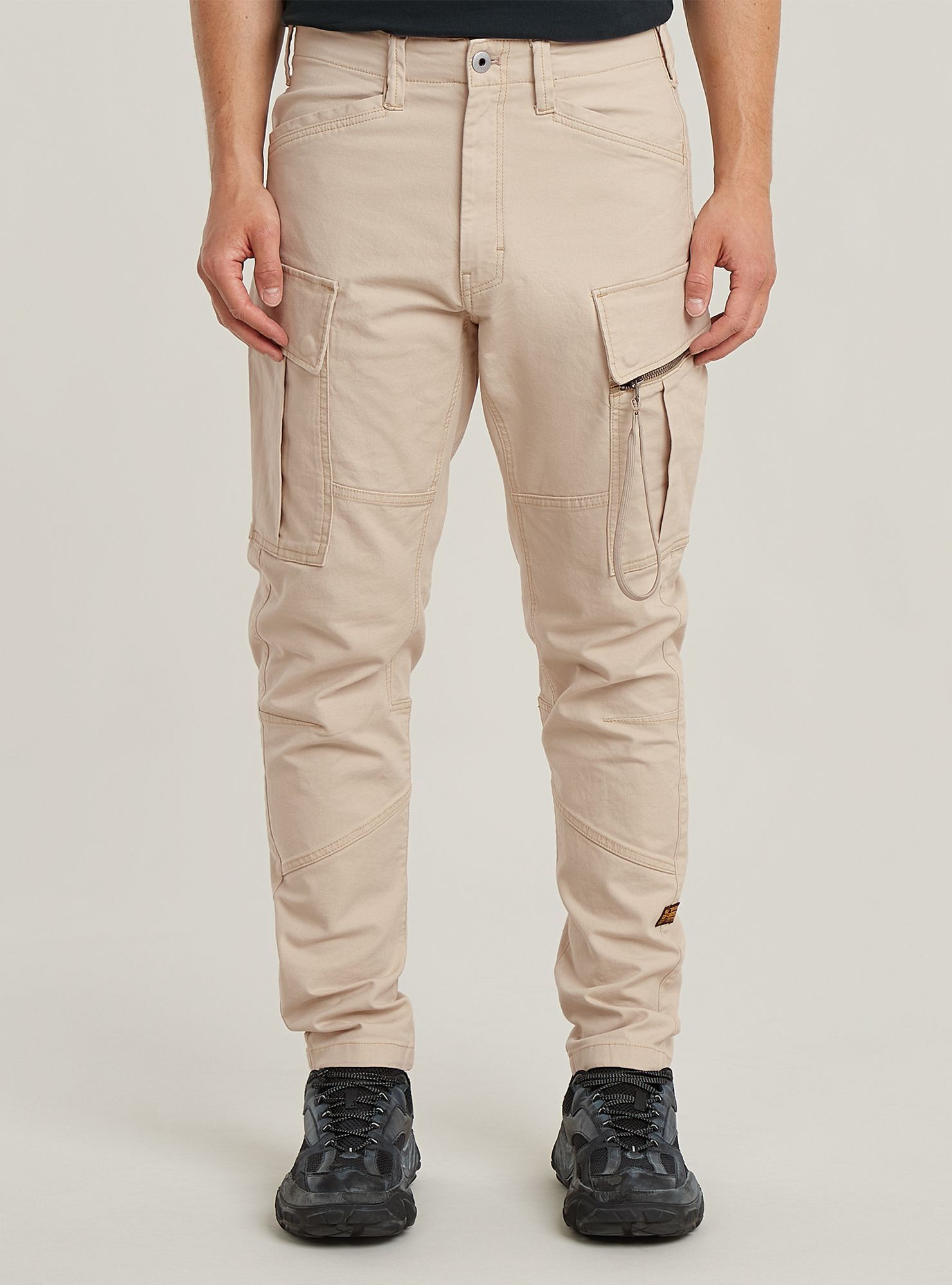 Cargohose G-STAR "Zip Pocket 3D Skinny Cargohose 2.0", Damen, Gr. 34, Länge 34, dk brick, Obermaterial: 98% Baumwolle, 2% Elasthan, Hosen Cargohose