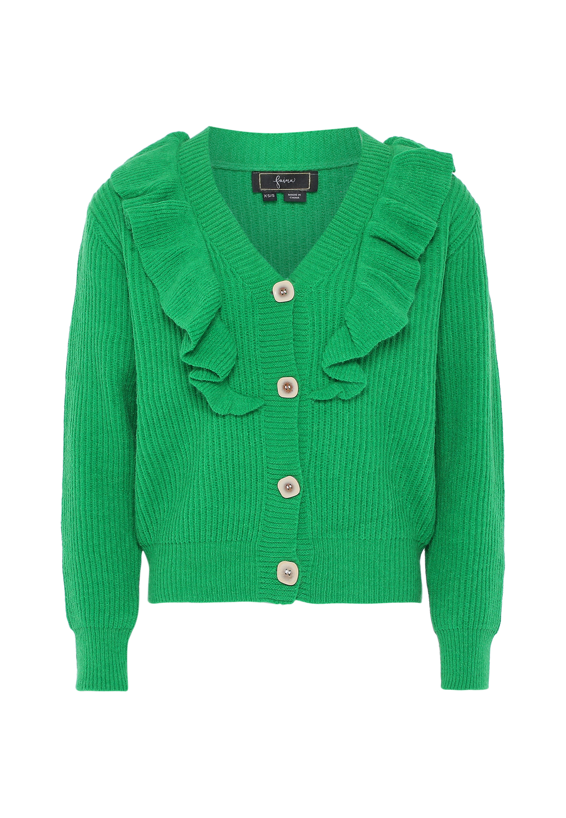 Faina Strickjacke Damen grün M/L