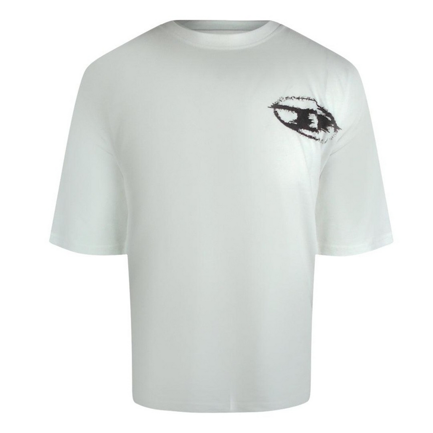 Diesel - T-Shirt für Herren, Baumwolle, Kastig (Weiß) Image