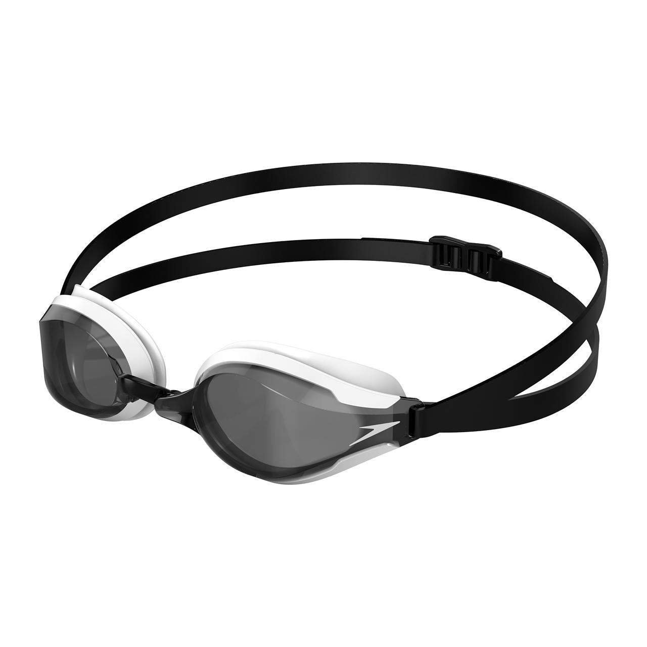 Speedo - "Fastskin Speedsocket 2" Schwimmbrille für Herren/Damen Unisex (Schwarz/Weiß/Rauch-Grau) Image