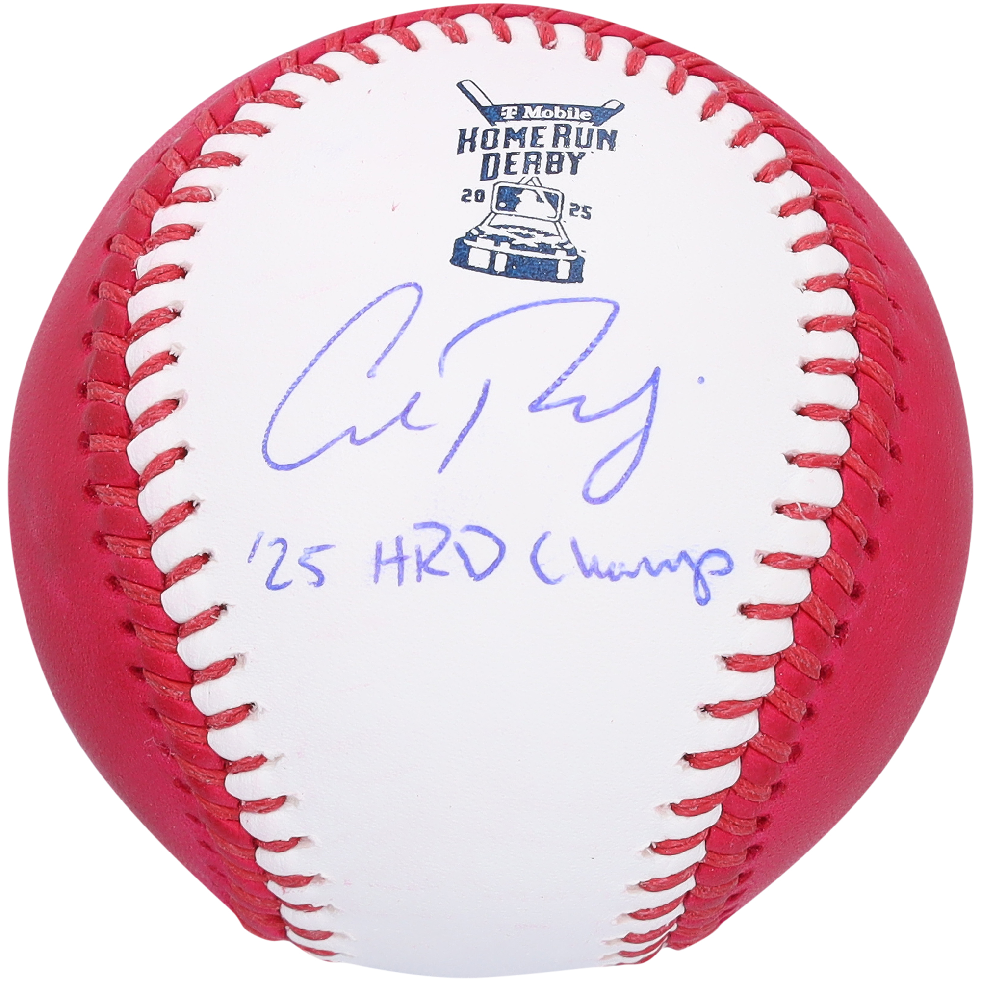Cal Raleigh Seattle Mariners signierter 2025 MLB Home Run Derby Moneyball Baseball mit der Aufschrift „25 HRD Champ“ Image