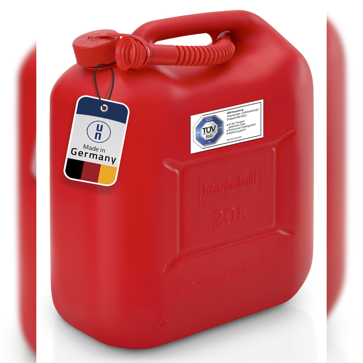 TRIZERATOP Kraftstoffkanister 20 Liter Benzinkanister, Dieselkanister rot Image