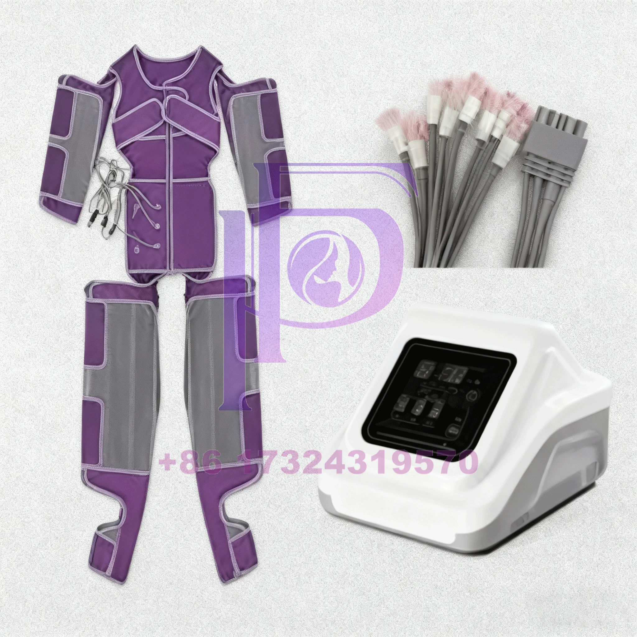 Tragbarer 3-Zonen-Luftdruck-Massagegerät für Beine, Arme, Kern – Lymphunterstützung, Erholungsgerät zur Entspannung zu Hause