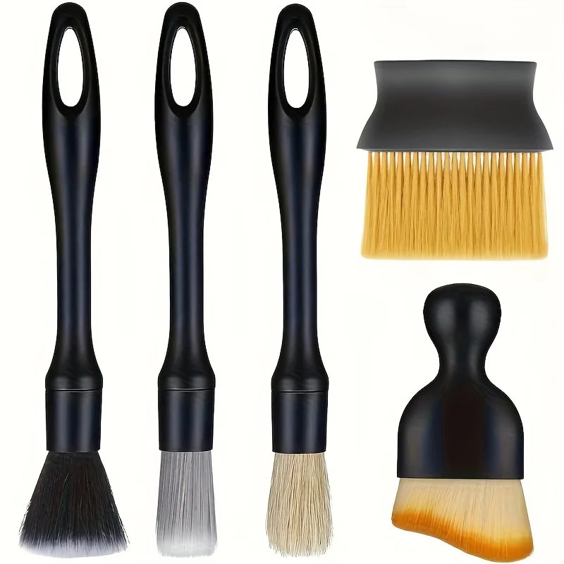5 stücke Auto Detaillierung Pinsel Set Auto Innen Detaillierung Pinsel Auto Ultra Weiche Pinsel Rad Pinsel Auto Reinigung Produkte Image